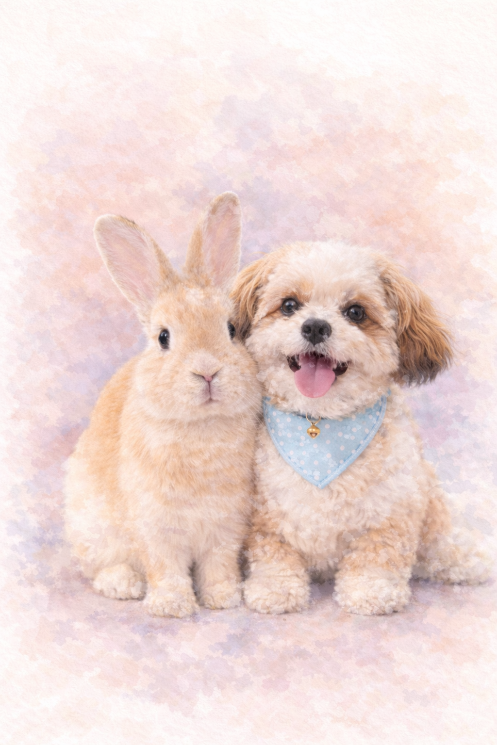 Custom Watercolor Pet Portrait from Photo – Personalized Digital Painting for Dogs, Cats & Any Pet | Printable Gift | Multiple Pets (Digital Download)