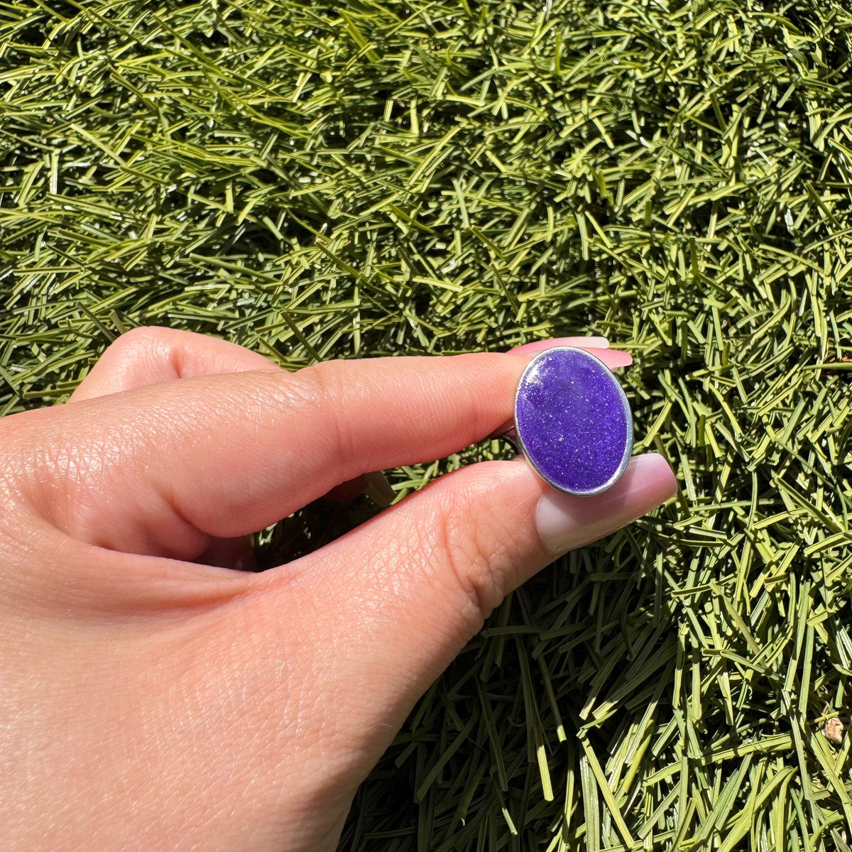 Oval Pet Ashes & Fur Ring Kit, Large Bezel Stainless Steel Family Keepsake Rings