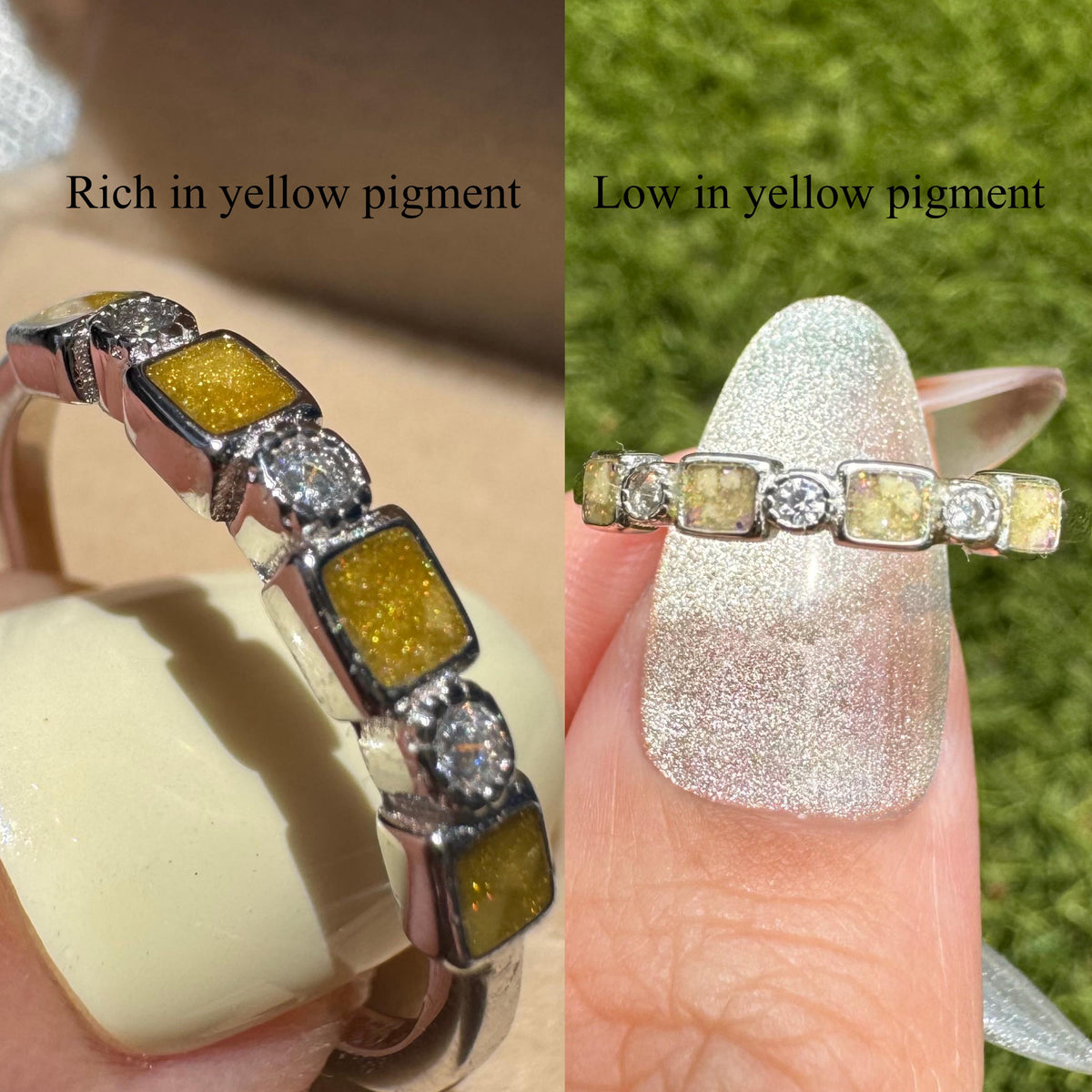 DIY Ashes Ring Kit, Square & Round Sterling Silver Cremation Ring, Memorial Keepsake Jewelry