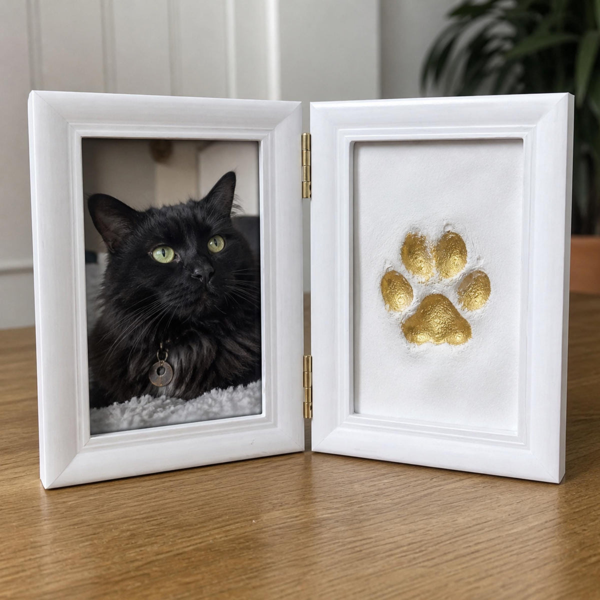 Pet Paw Print Frame Kit, DIY Dog Cat Photo Keepsake, Adoption Gifts, Pet Remembrance Gift