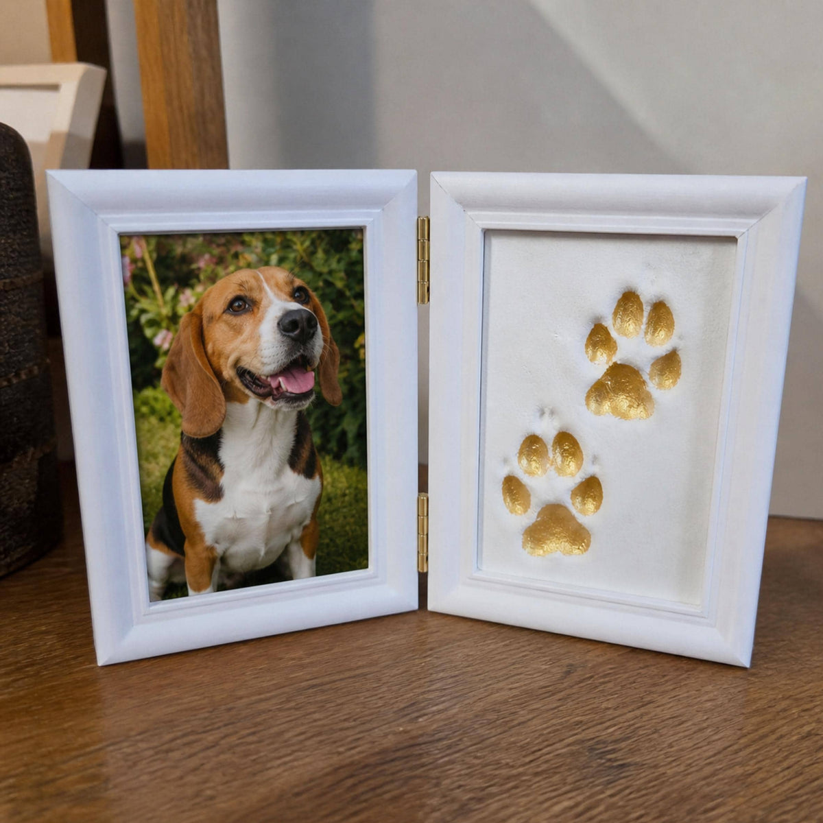 Pet Paw Print Frame Kit, DIY Dog Cat Photo Keepsake, Adoption Gifts, Pet Remembrance Gift