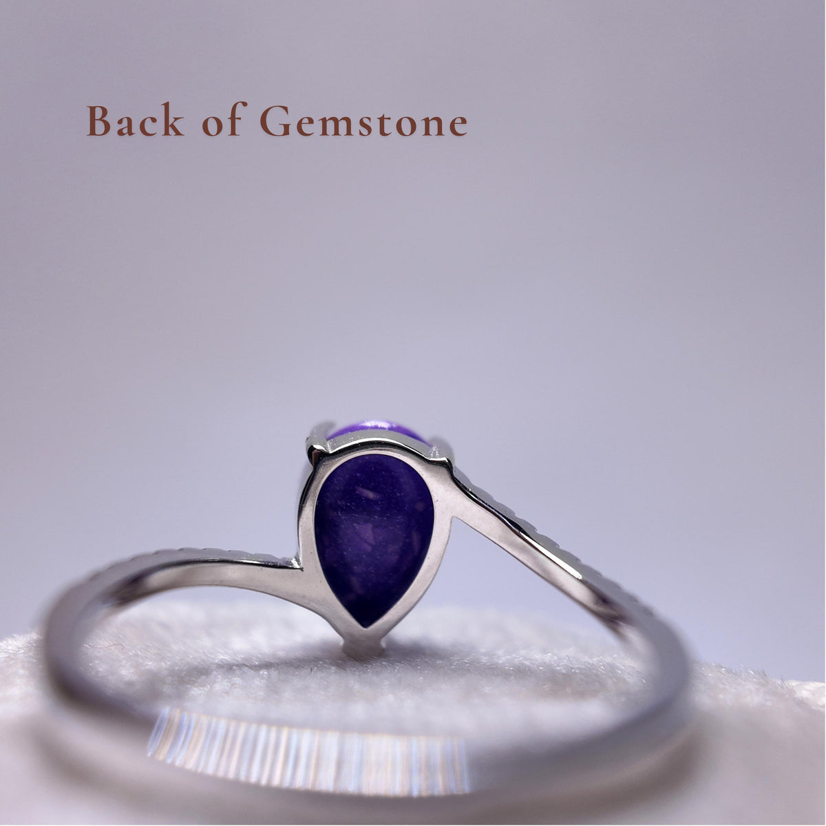 Custom Pear Cremation Ring, Sterling Silver Teardrop Pet Ashes Ring, Eternity Wave Ring
